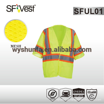 SFVEST ASTM F1506 aviso segurança durável modacrylic &amp; algodão FR veste